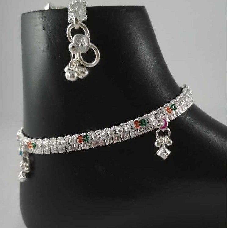 Silver Fancy Payal. NJ-P0411