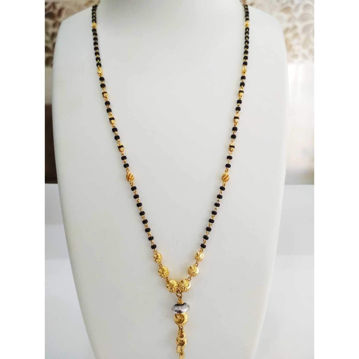 22 k gold Mangalsutra. NJ-M0295