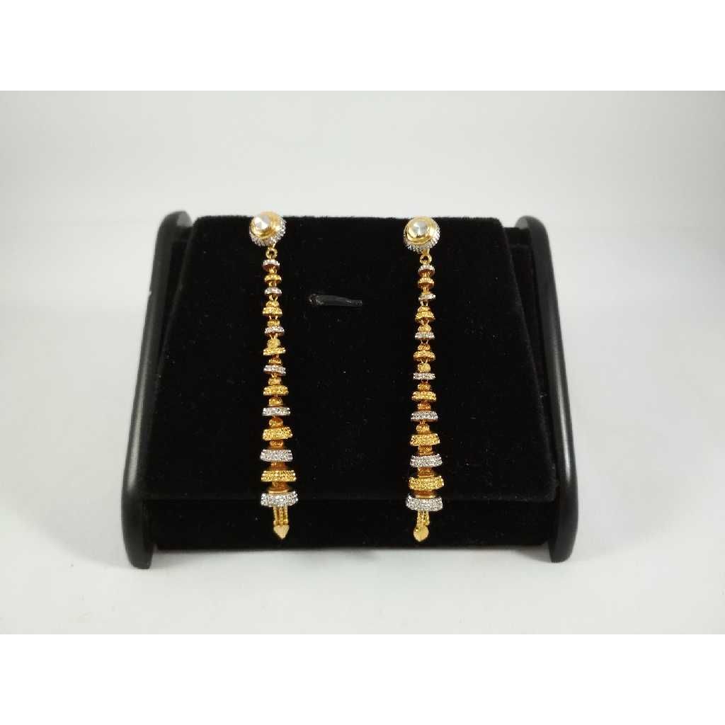 22 k gold latkan earring. nj-e0203