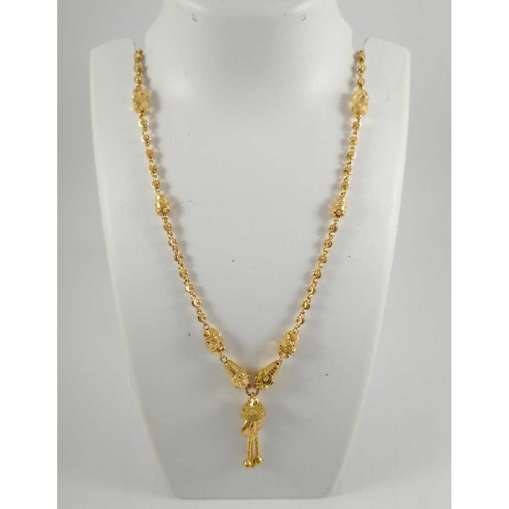 22 K Gold Pendant Chain NJ-P0114