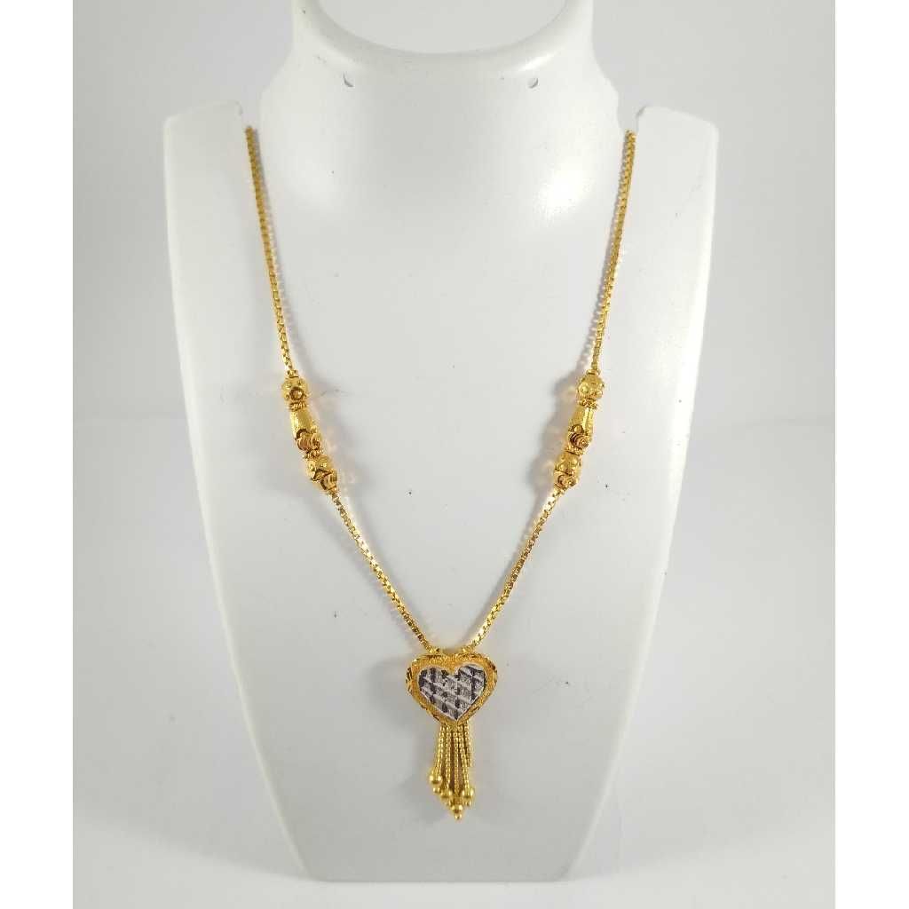 22 k gold pendant chain nj-p0105