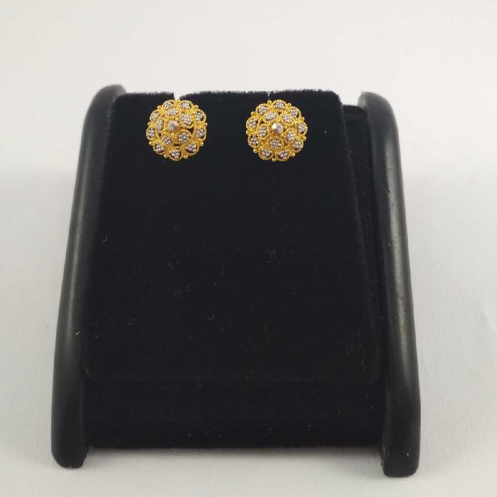 22 K Gold Round Earring NJ-E0101