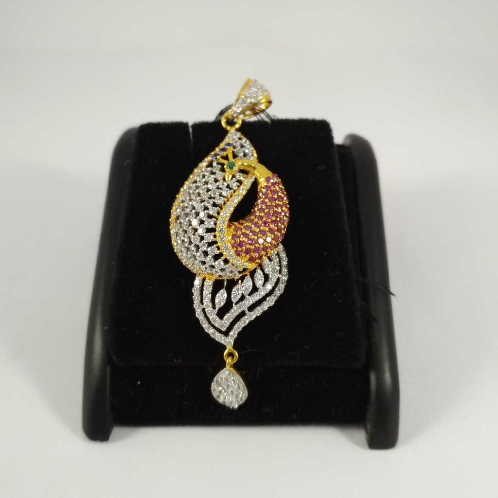 22 K Gold Diamond Pendant NJ-P096