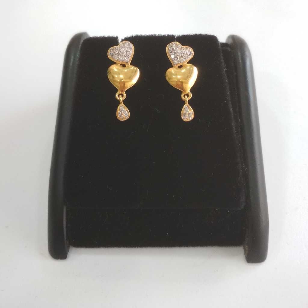 22 k gold fancy earring nj-e076