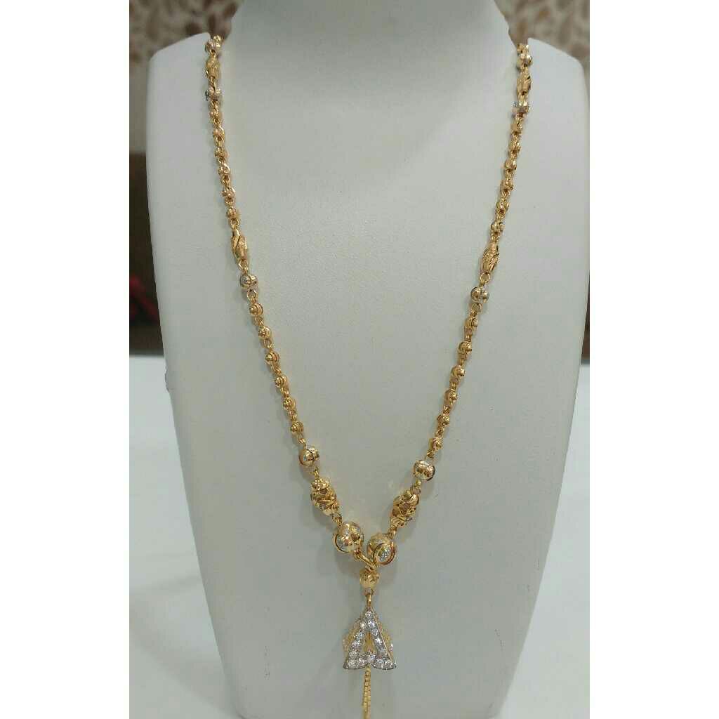 22 K Gold Exclusive Pendant Chain NJ-P073