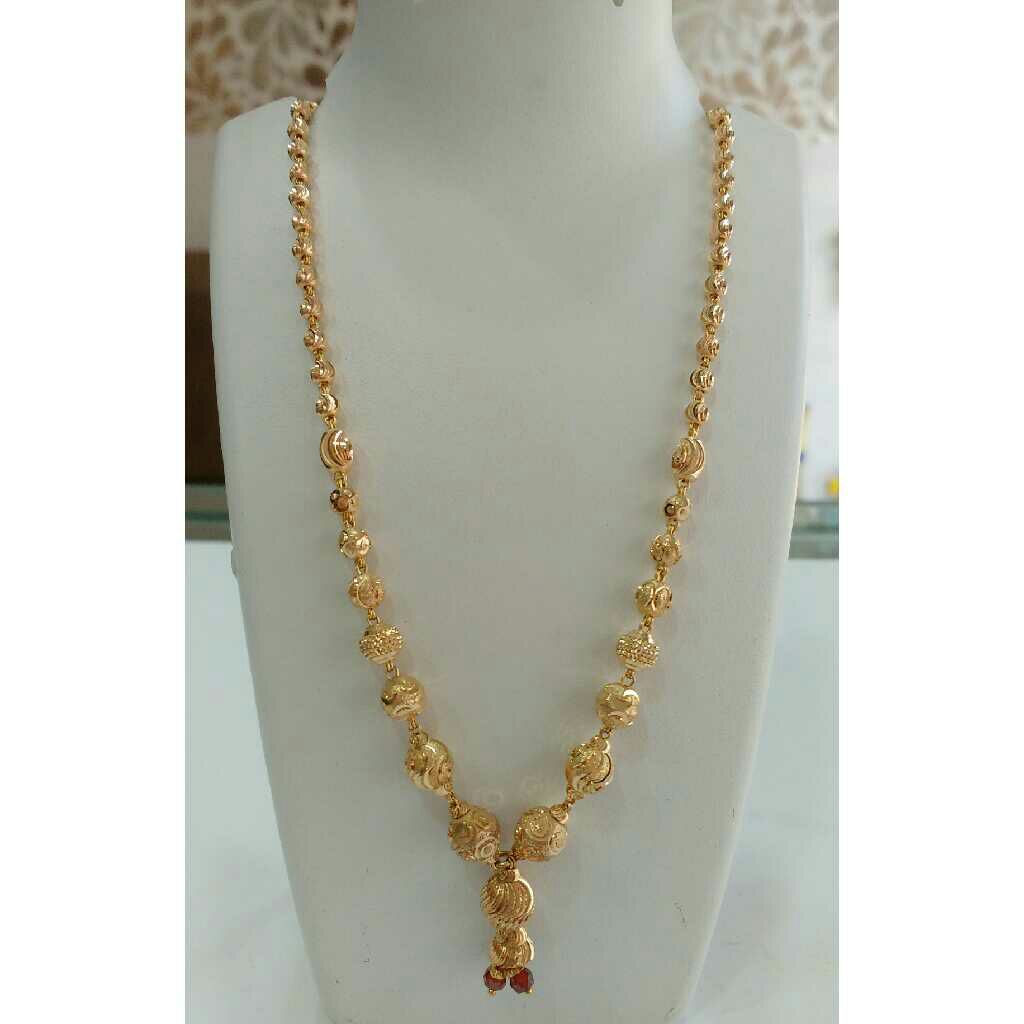 22K Gold Fancy Pendant Chain NJ-C056