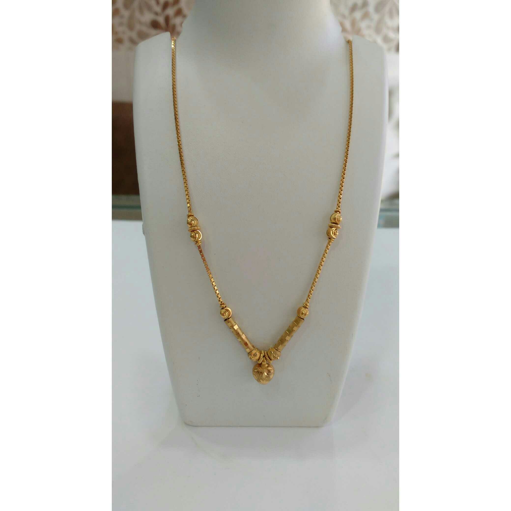 22k gold pendant chain nj-c047