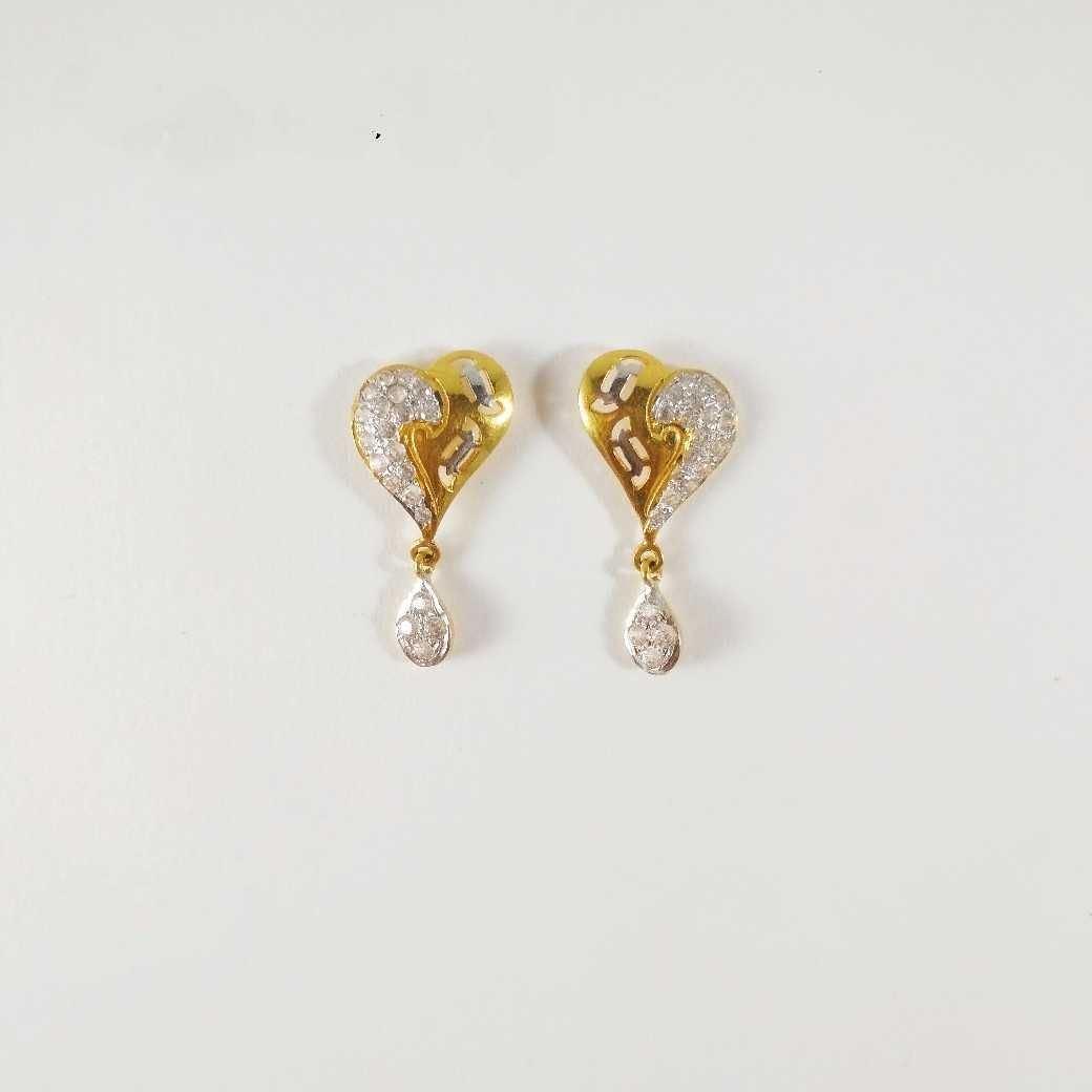 22k gold fancy earring. NJ-E008