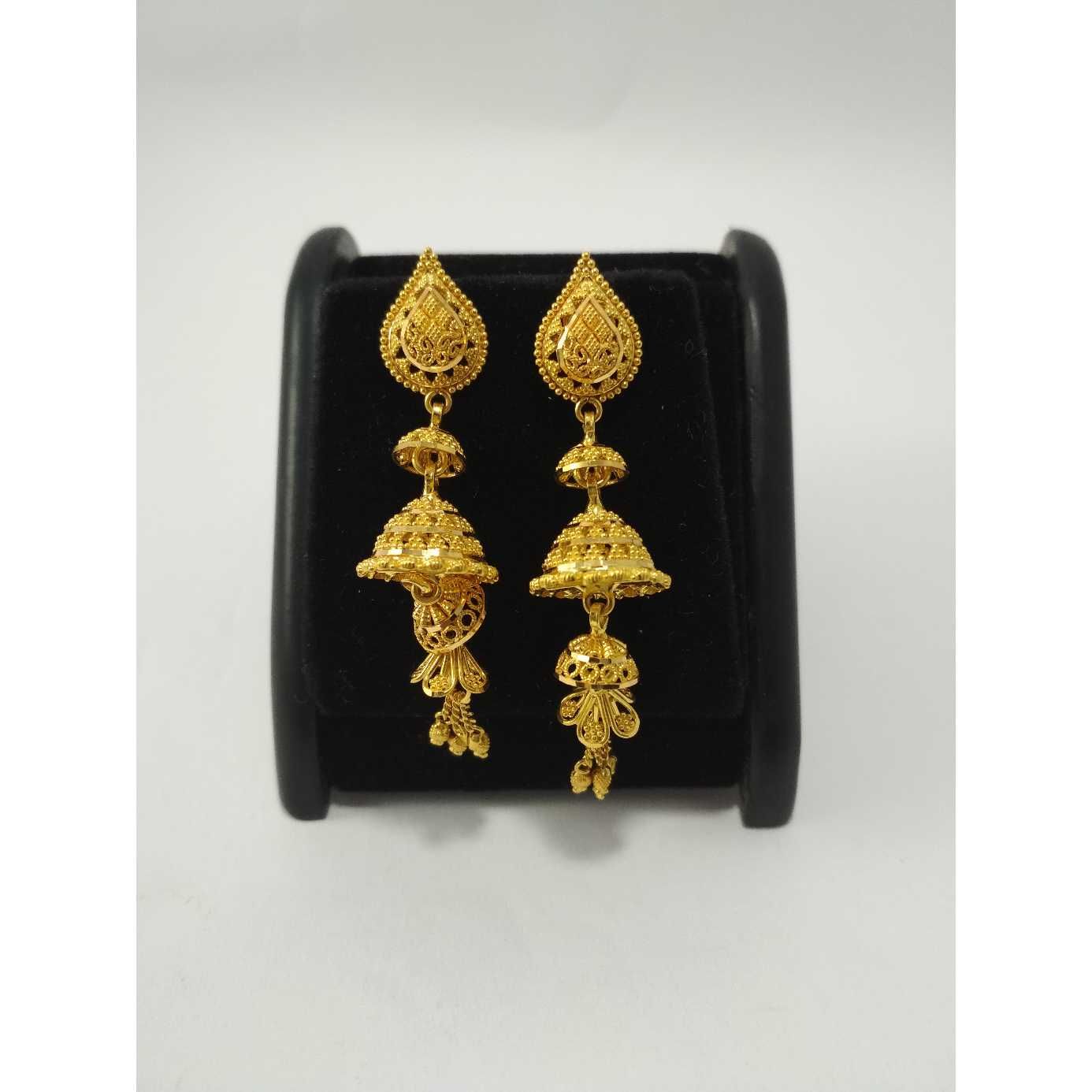 22 k gold earring  (jumer buti). nj-e011