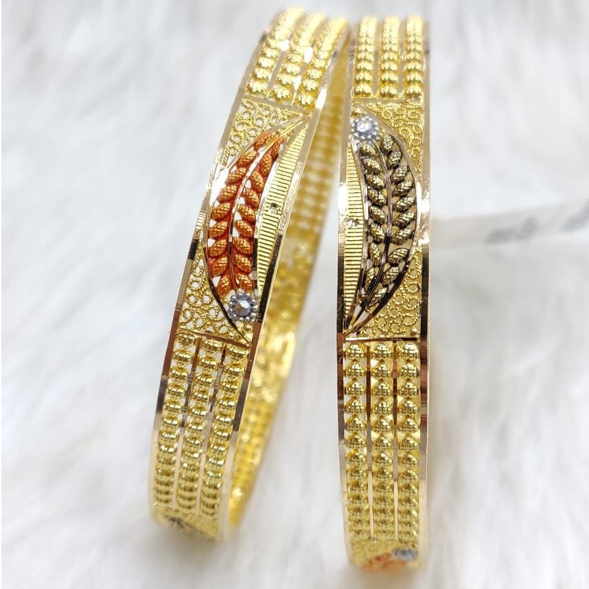 916 yellow gold bangle kada