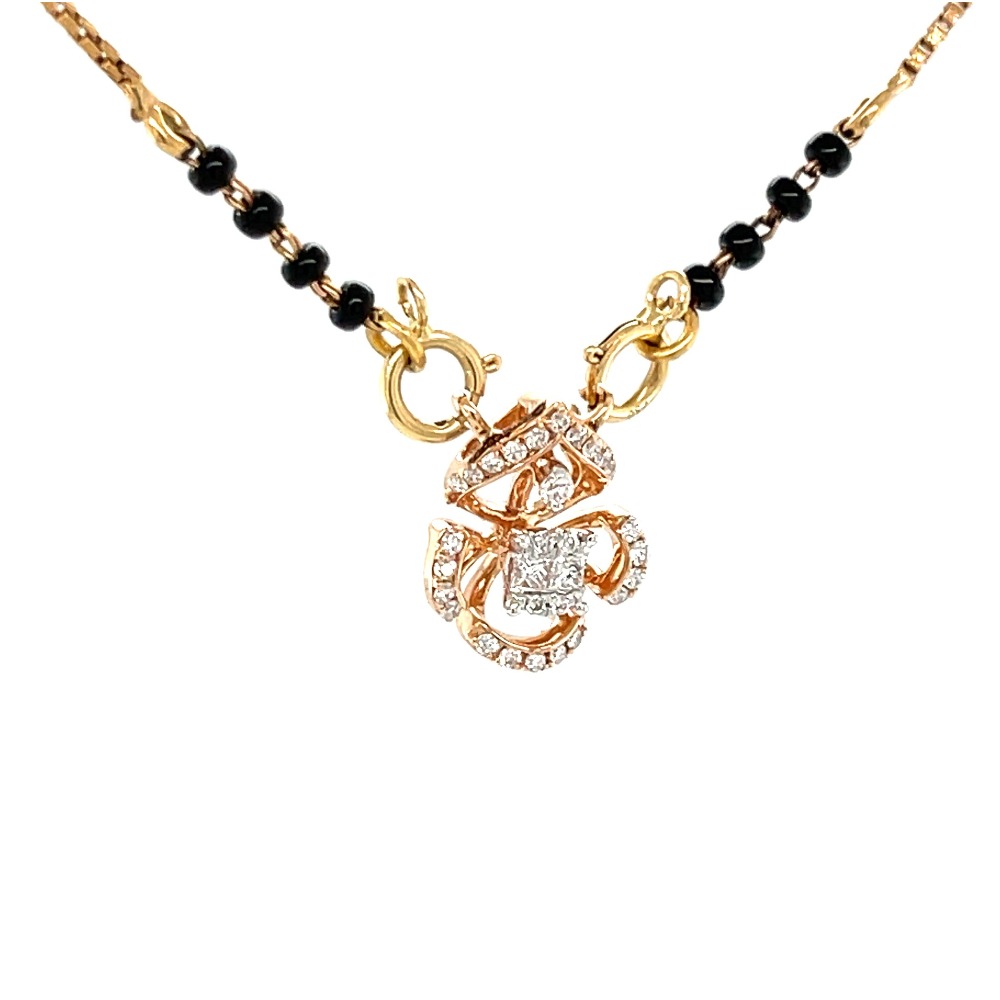 The Eternal Bond Diamond Mangalsutra Tanmaniya Pendant