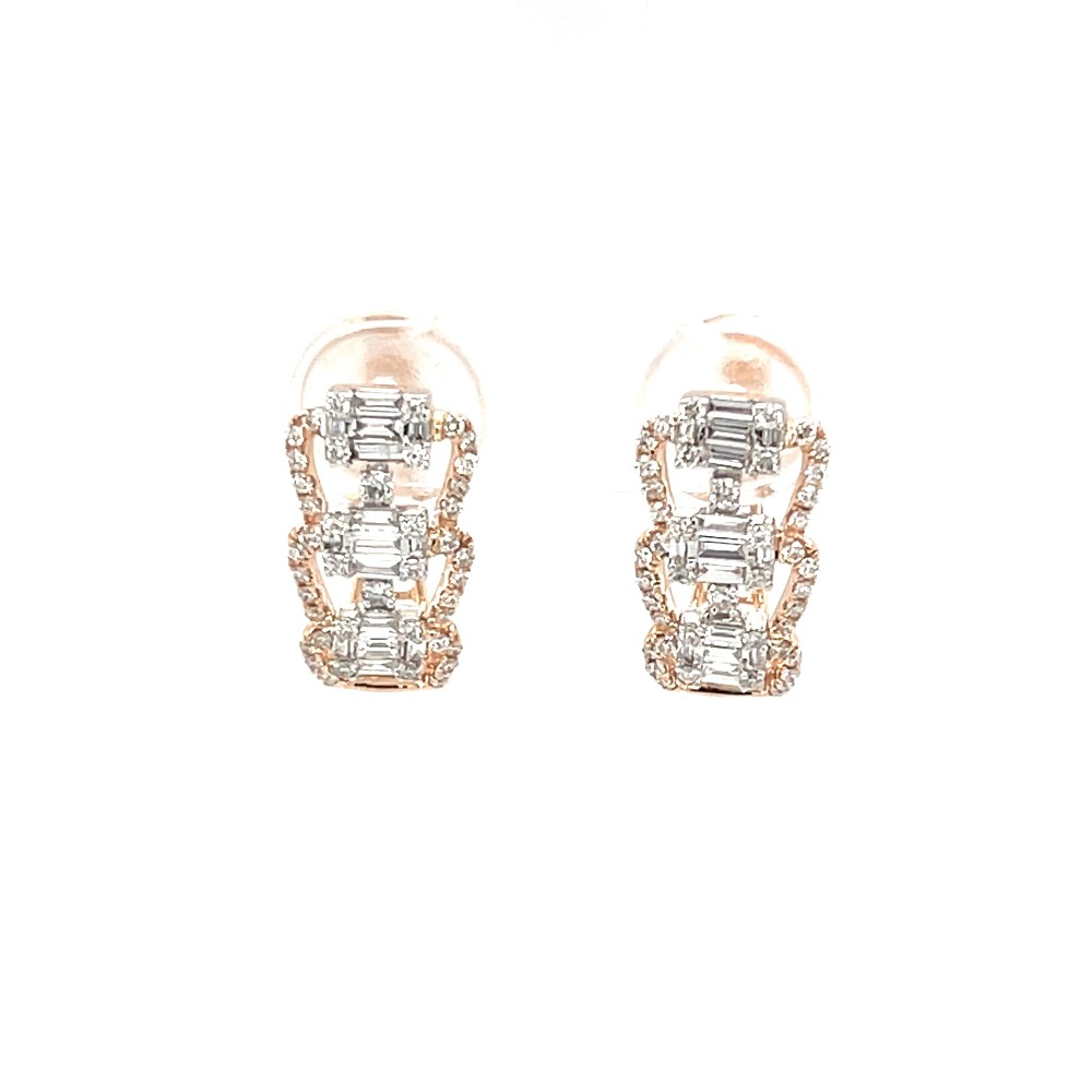 Baguette Diamond Hoop Earrings A Modern and Glamorous Twist