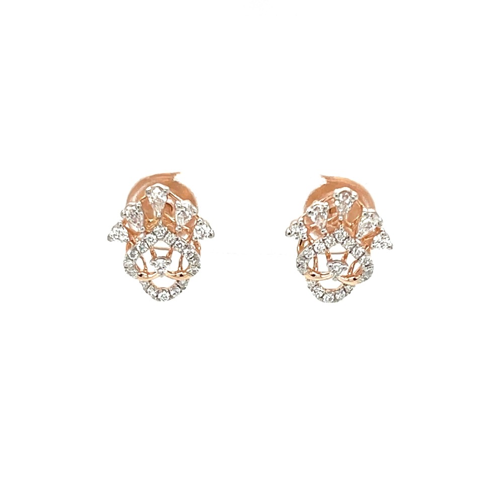 A Statement of Style and Sophistication Diamond Stud Earrings