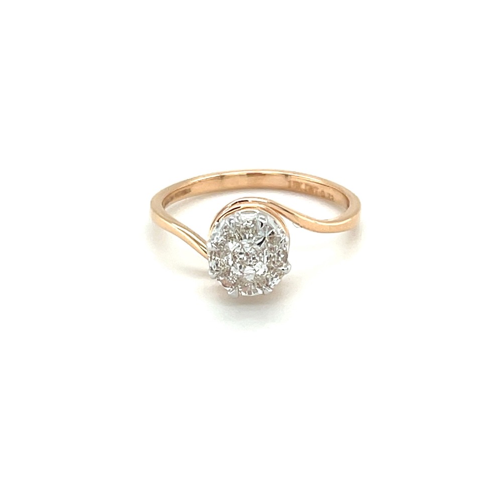 Sparkling Solitaire Diamond Engagement Ring in Eva Cut
