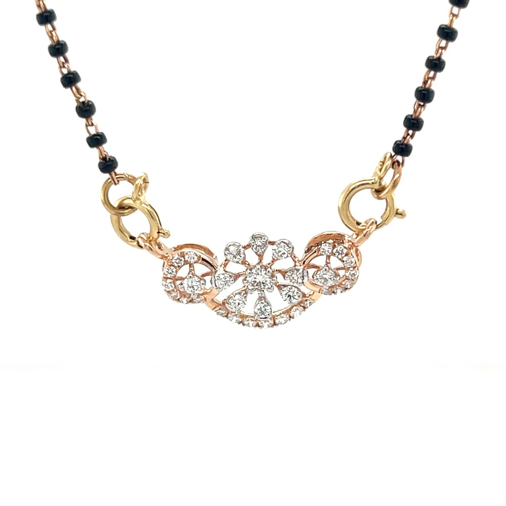 Insuvaiyudaiya Diamond Mangalsutra Tanmaniya Pendant in 0.31 Carat