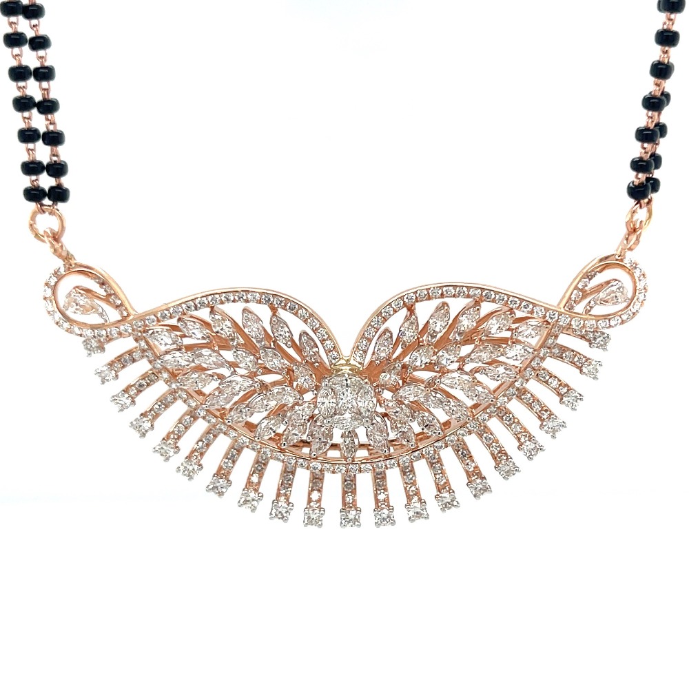 Majestic Diamond Tanmaniya Mangalsutra by Royale Diamonds