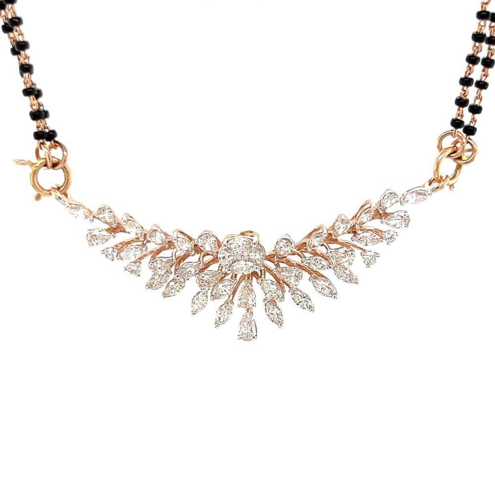 Sundaravagide Marquise Princess Diamond Tanmaniya Mangalsutra Pendant