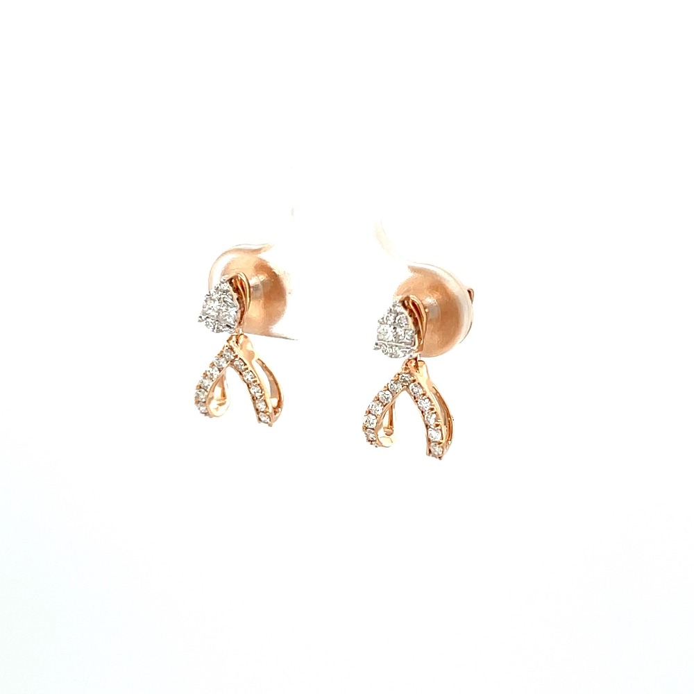 Dual Variation Diamond Stud Earrings in VVS grade Diamonds