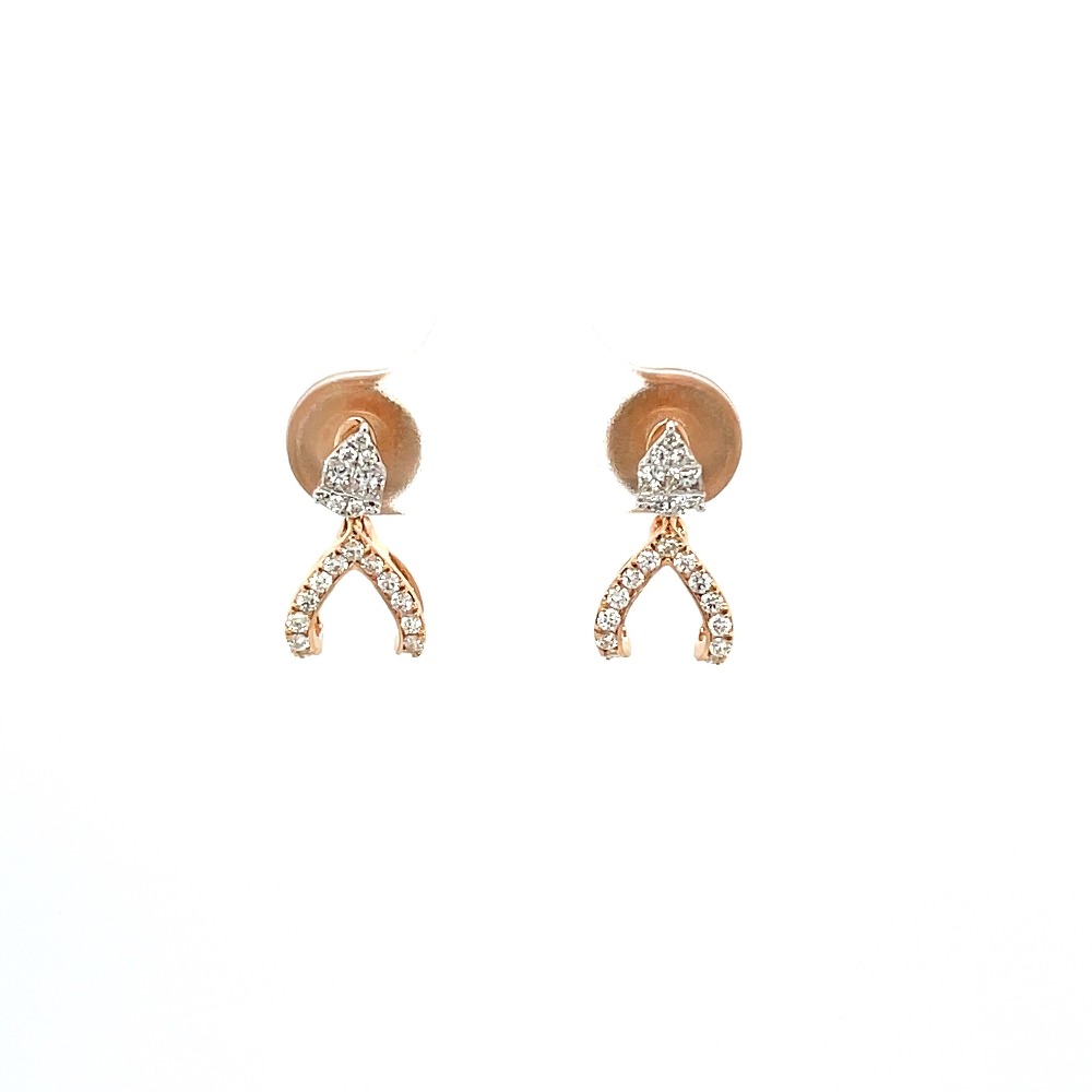 Dual Variation Diamond Stud Earrings in VVS grade Diamonds