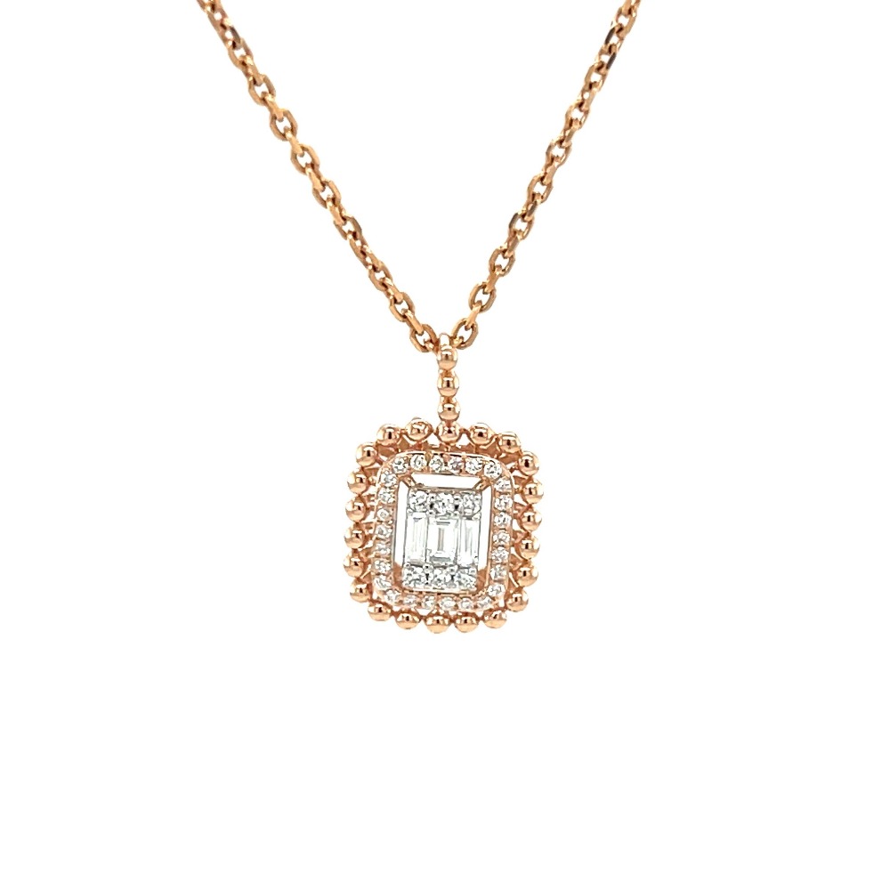 Beautiful Delicate Work Wear Diamond Pendant