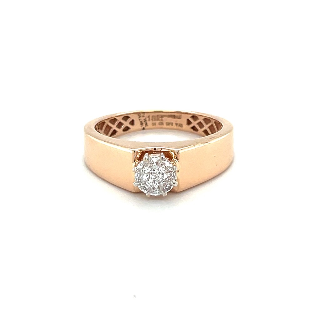Classic diamond engagement ring for men