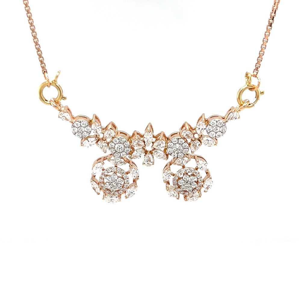 Fancy Two vati Diamond Tanmaniya Mangalsutra Pendant