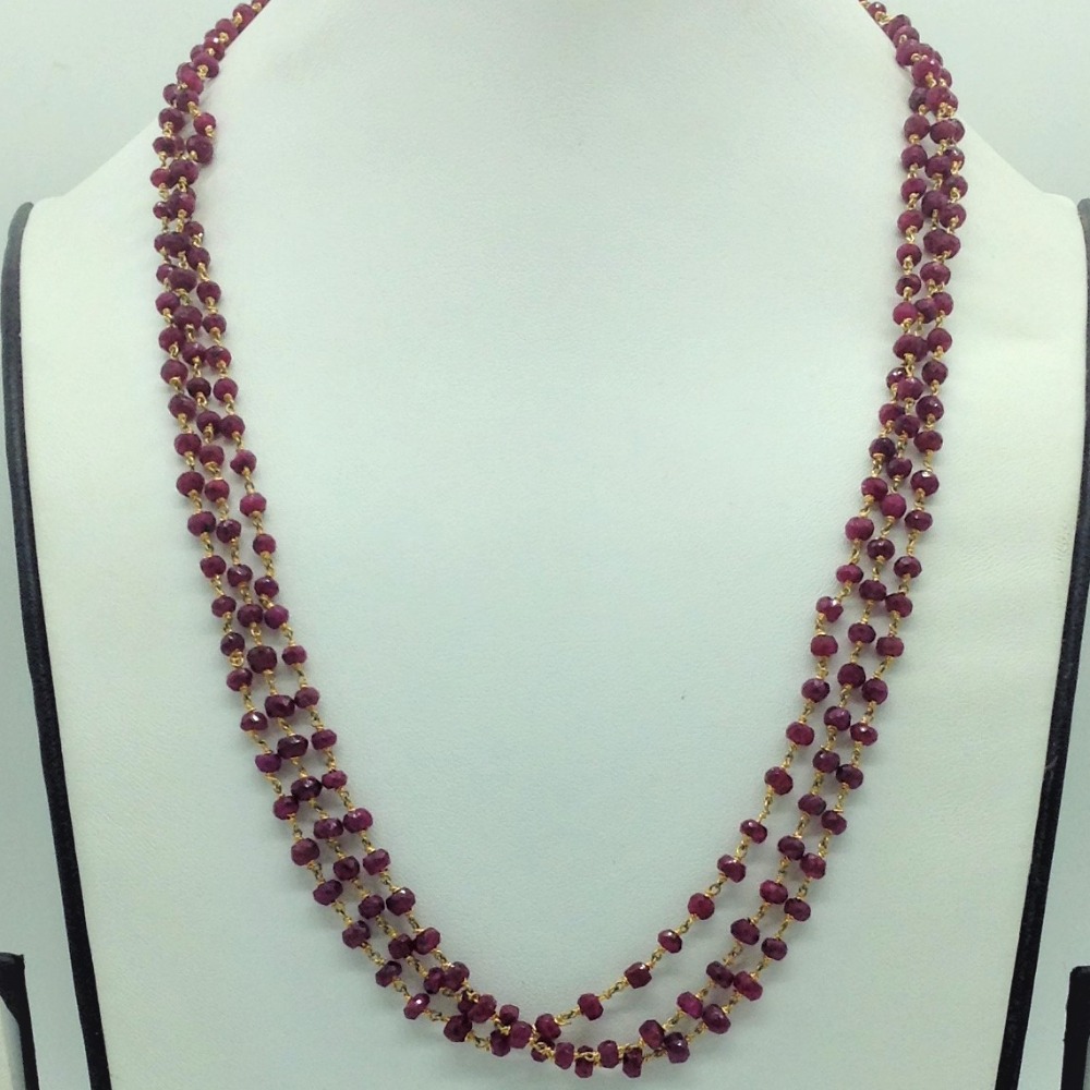 Red Beeds 3 Line Taar Mala JSS0178