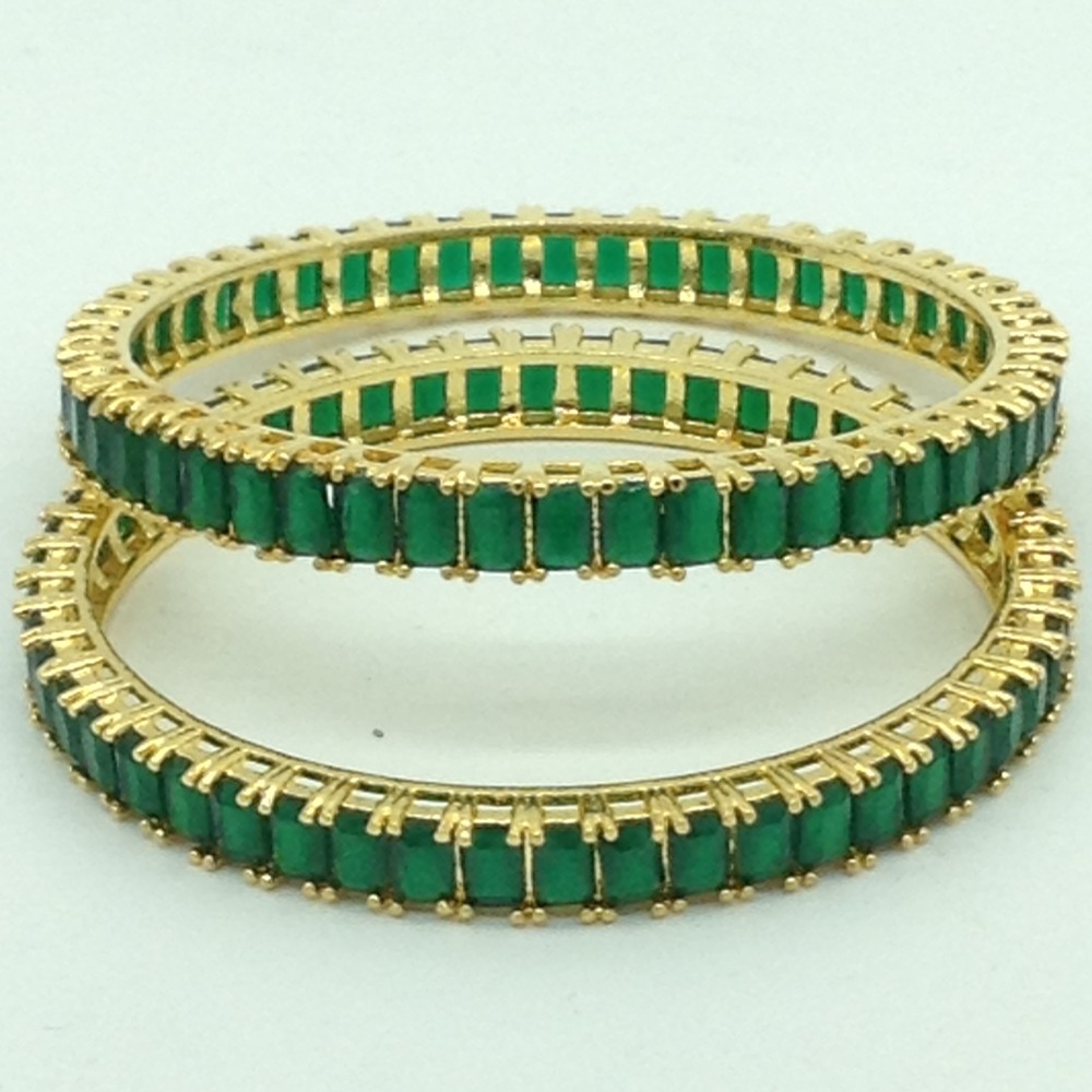 Green CZ Fancy Bangles JBG0323