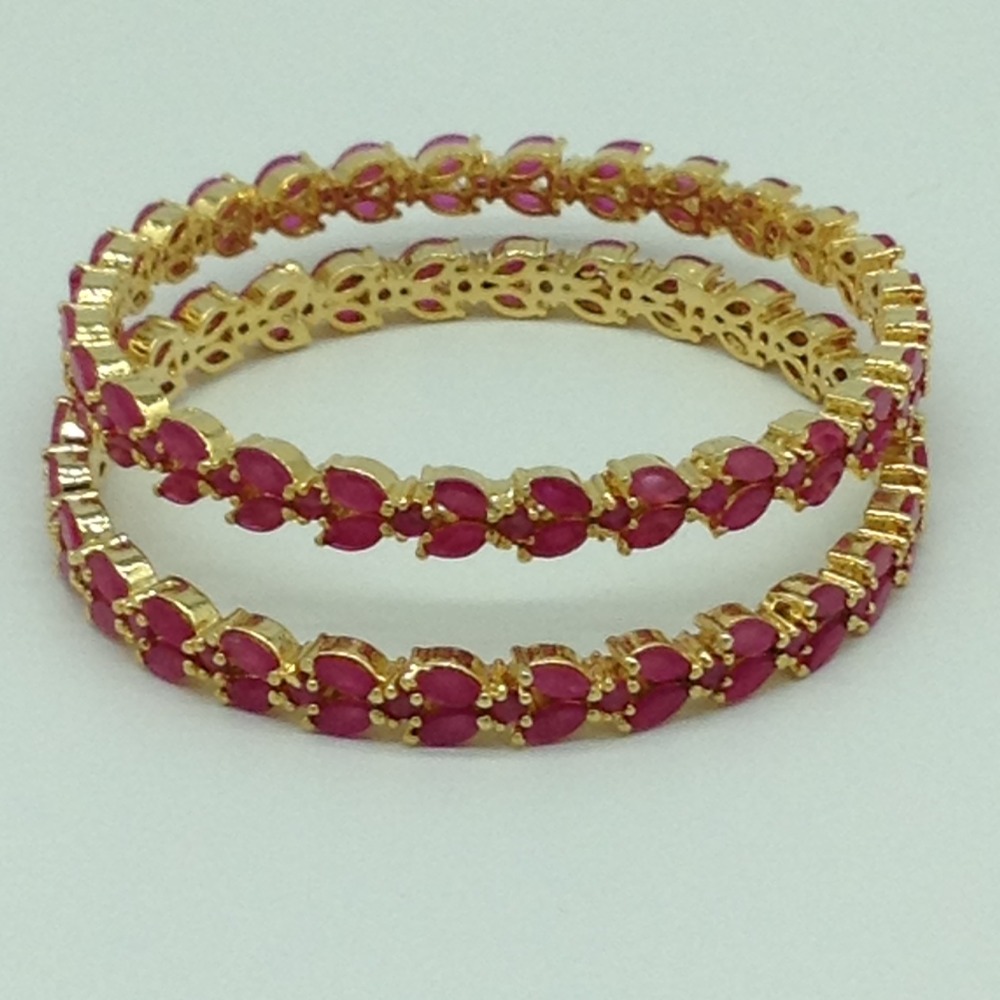 Red CZ Fancy Bangles JBG0317