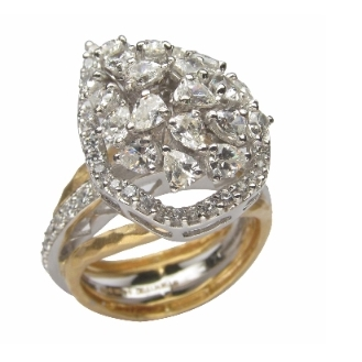 Aroha Creative Diamond Simulants Ring JSJ0229