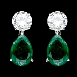 Aroha Creative Diamond Simulants EarTops JSJ0223