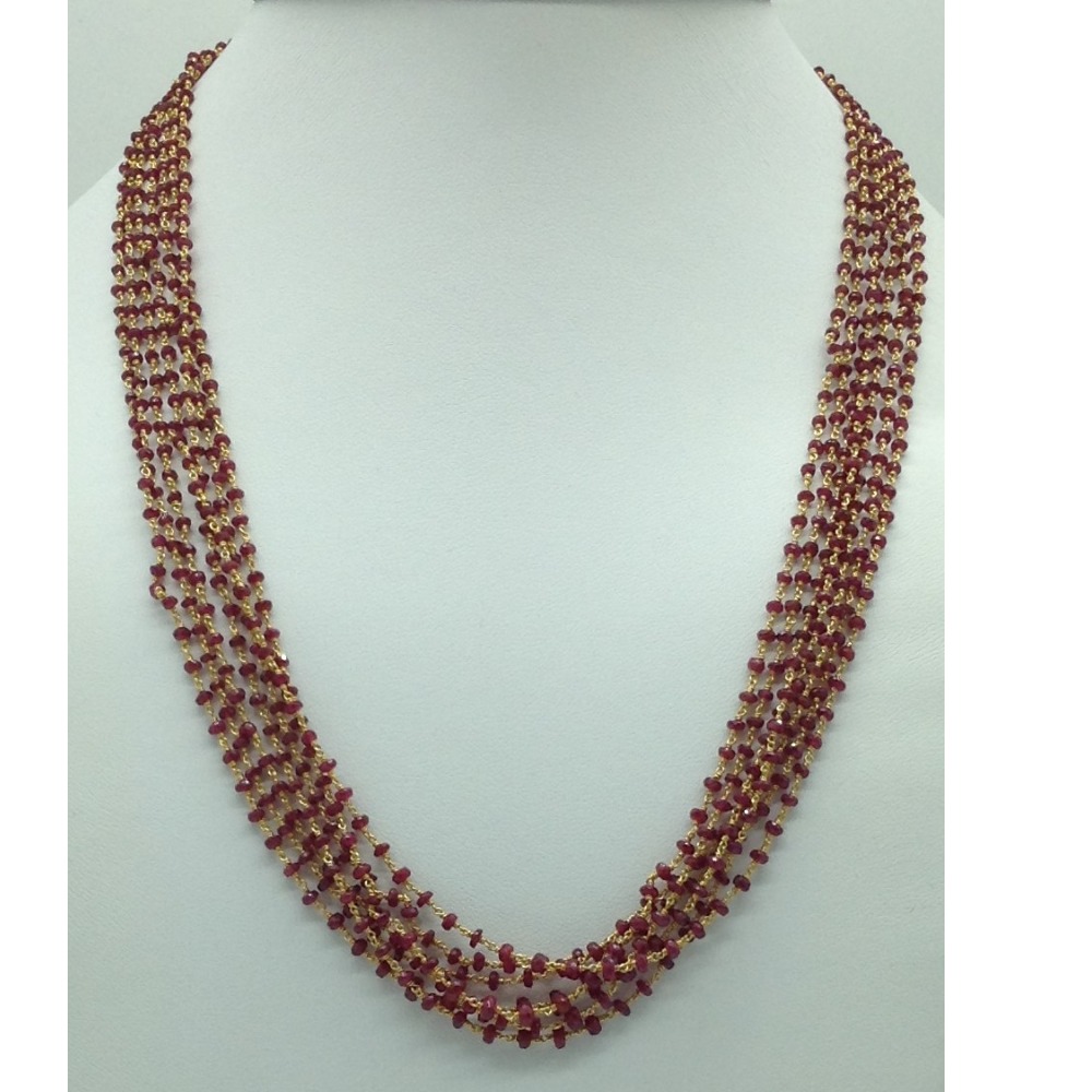 Ruby Gold Taar Necklace JGT0023
