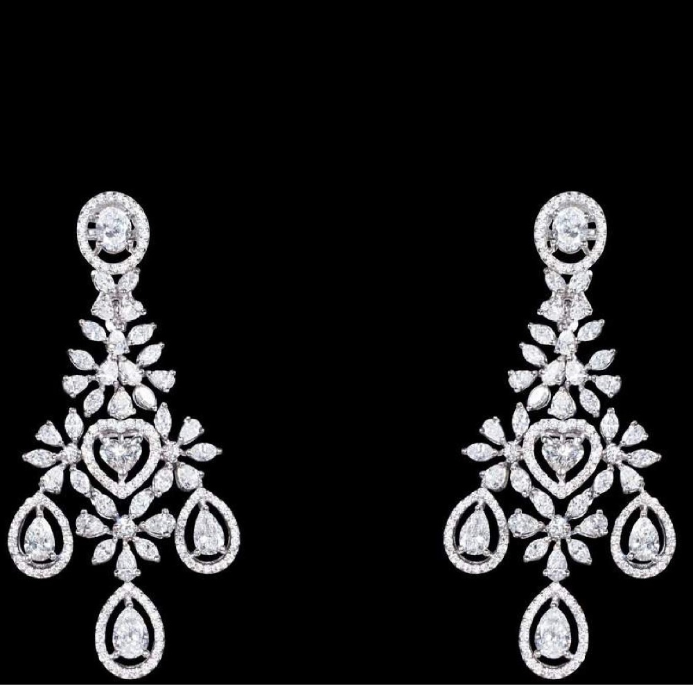 Diamonds Ear Hangings JSJ0030