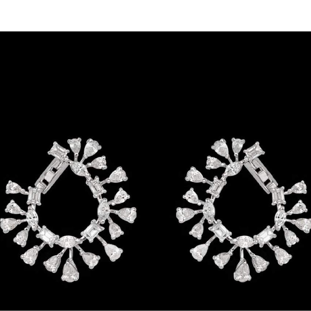 Diamonds Ear Hangings JSJ0014