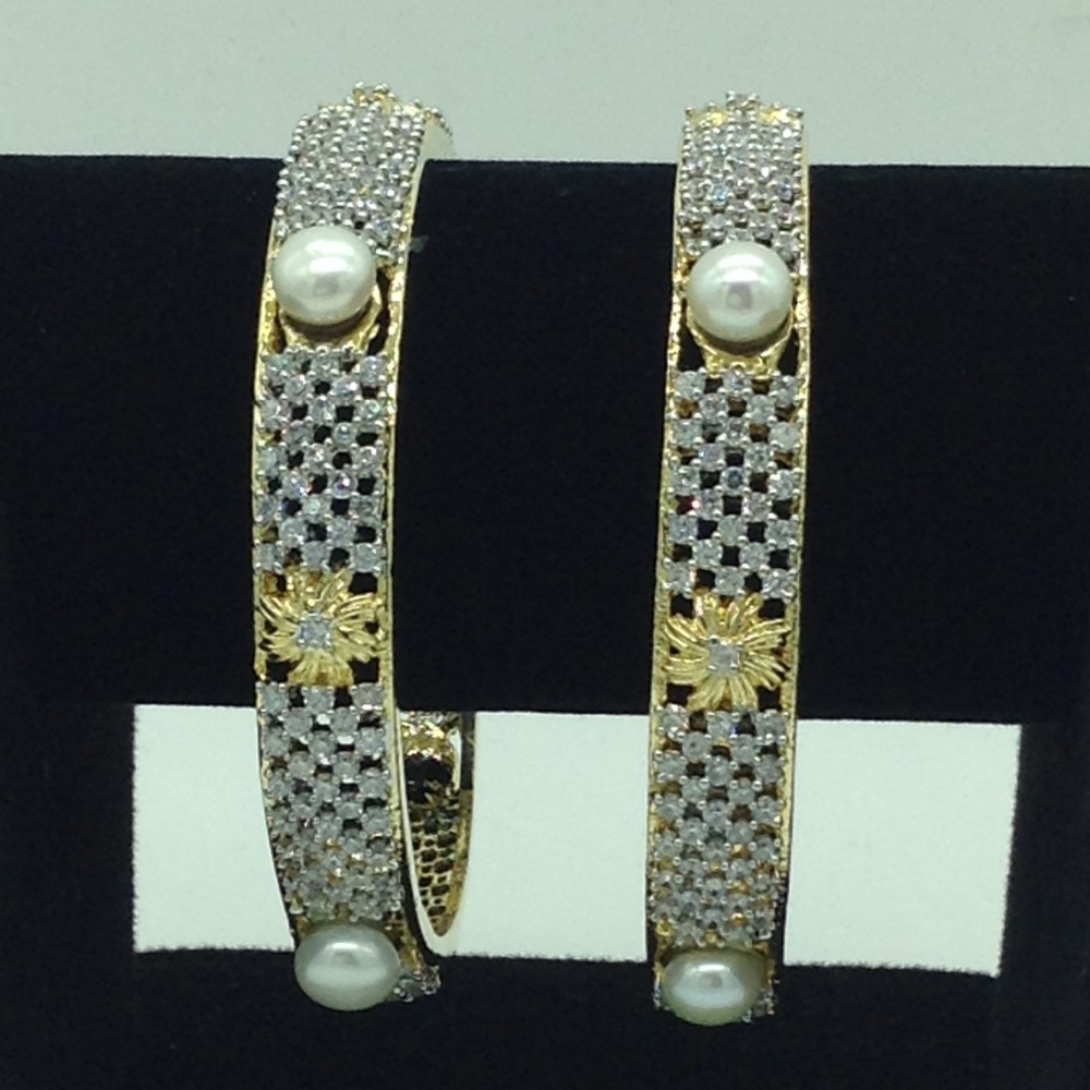 Pearls CZ Fancy Bangles JBG0304