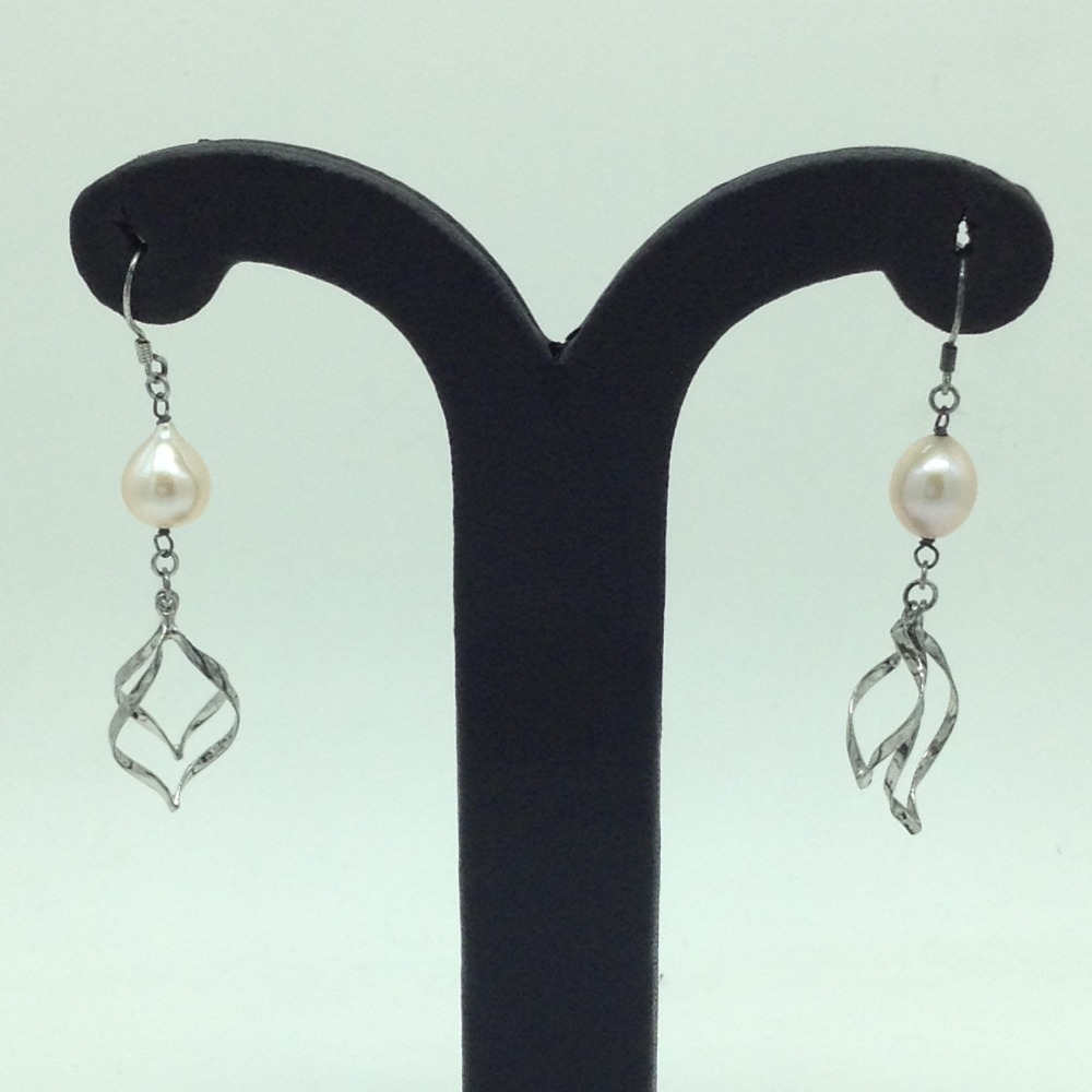 Pearl Silver Ear Hangings JER0158