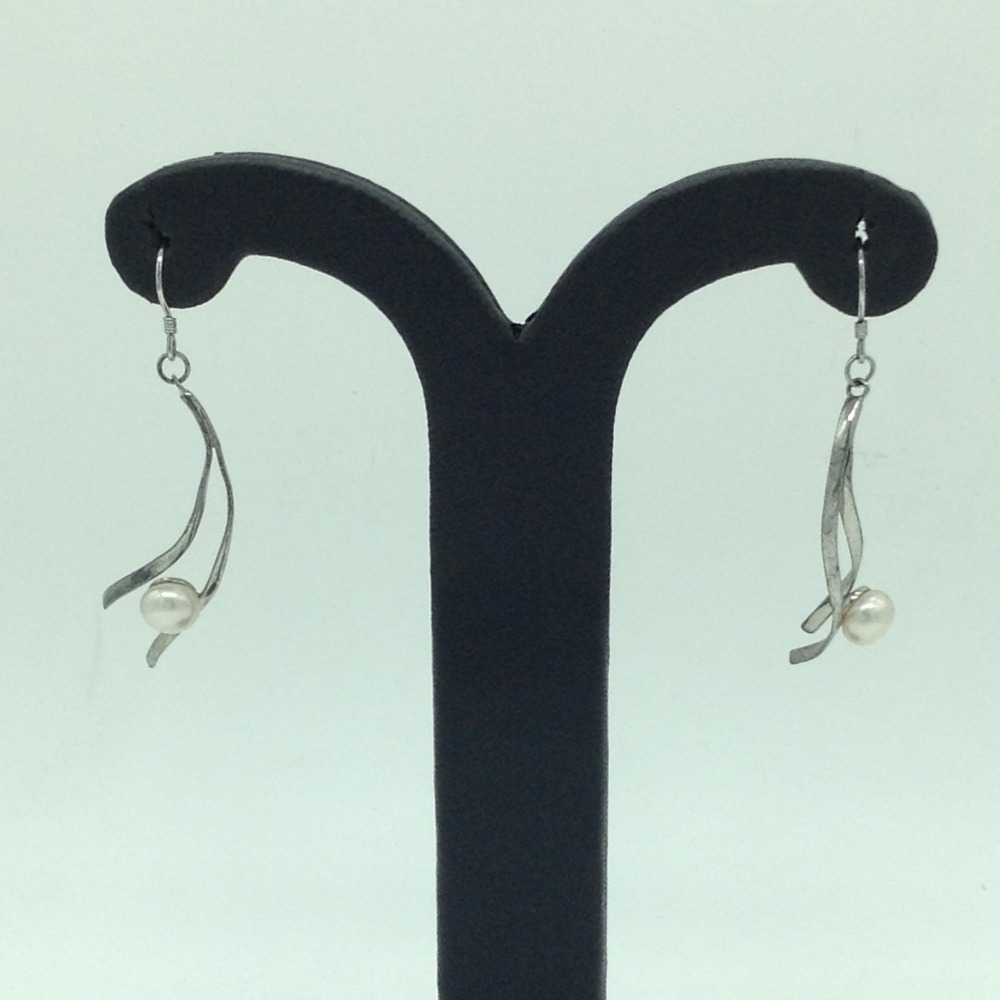 Pearl Silver Ear Hangings JER0156