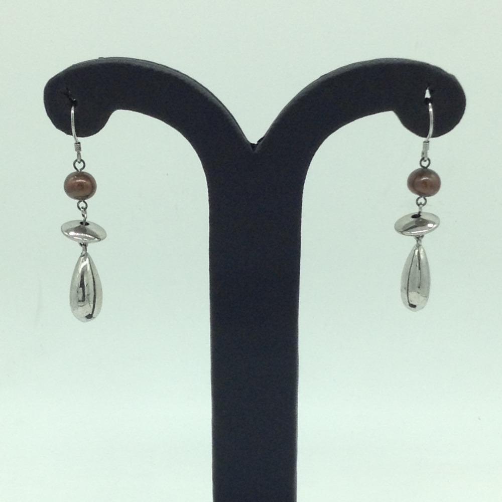 Pearl Silver Ear Hangings JER0154