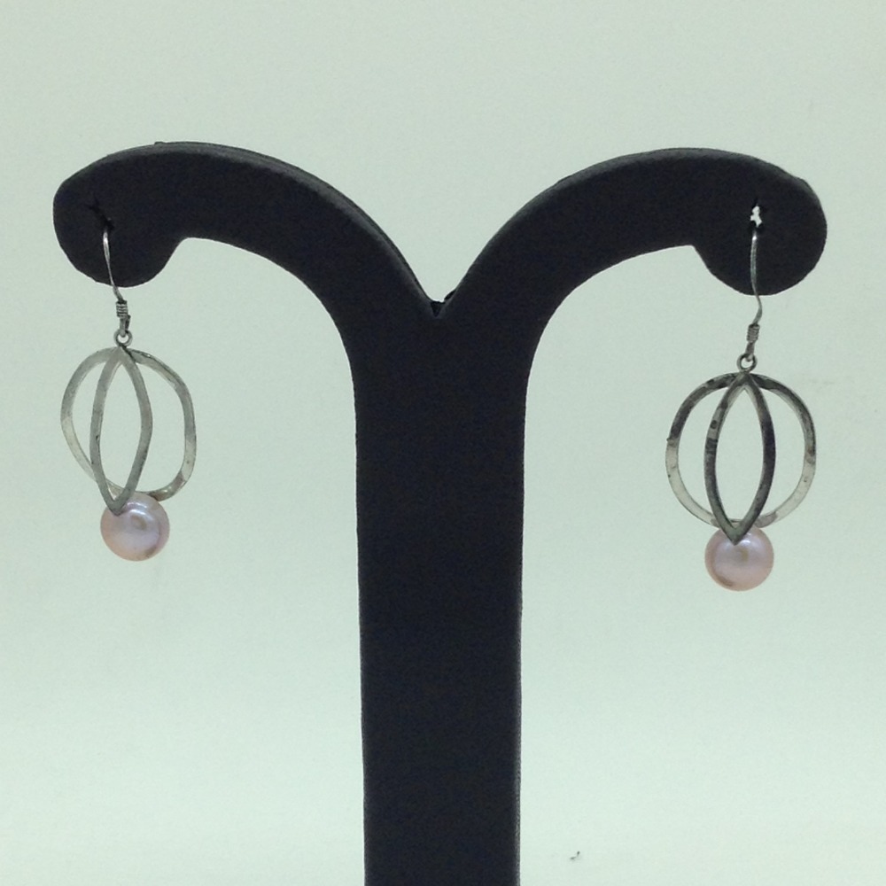 Pearl Silver Ear Hangings JER0144