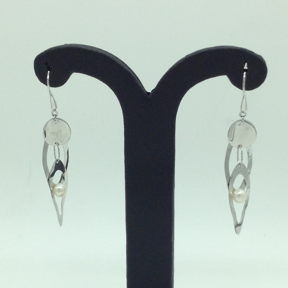 Pearl Silver Ear Hangings JER0141