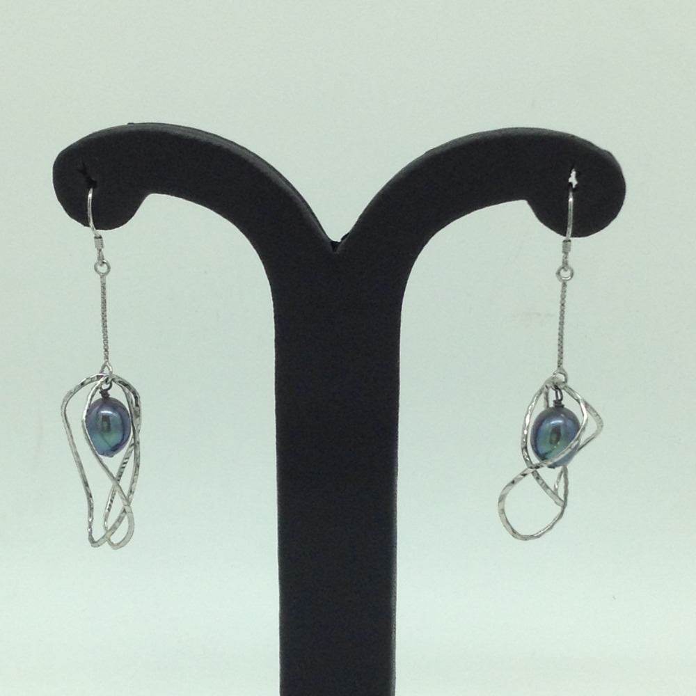 Pearl Silver Ear Hangings JER0136