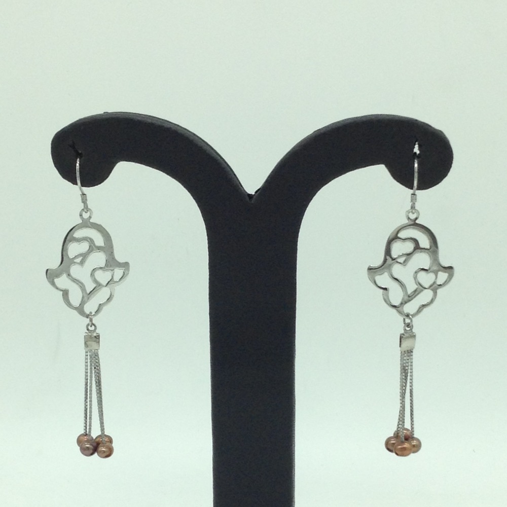 Pearl Silver Ear Hangings JER0134
