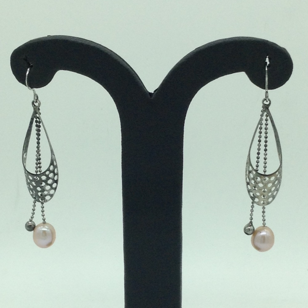 Pearl Silver Ear Hangings JER0132