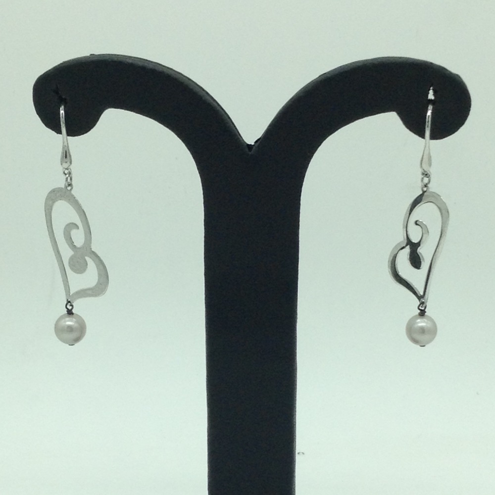 Pearl Silver Ear Hangings JER0131
