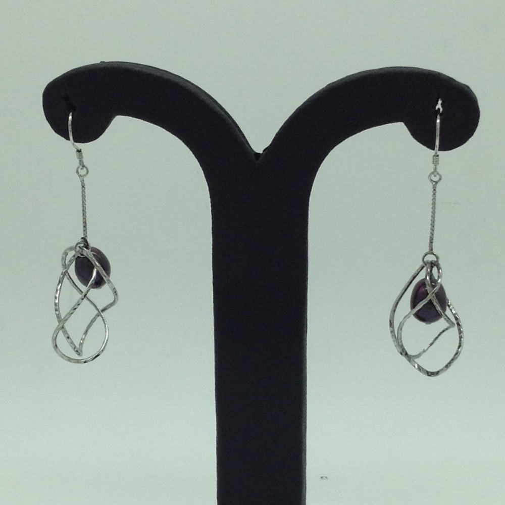 Pearl Silver Ear Hangings JER0130
