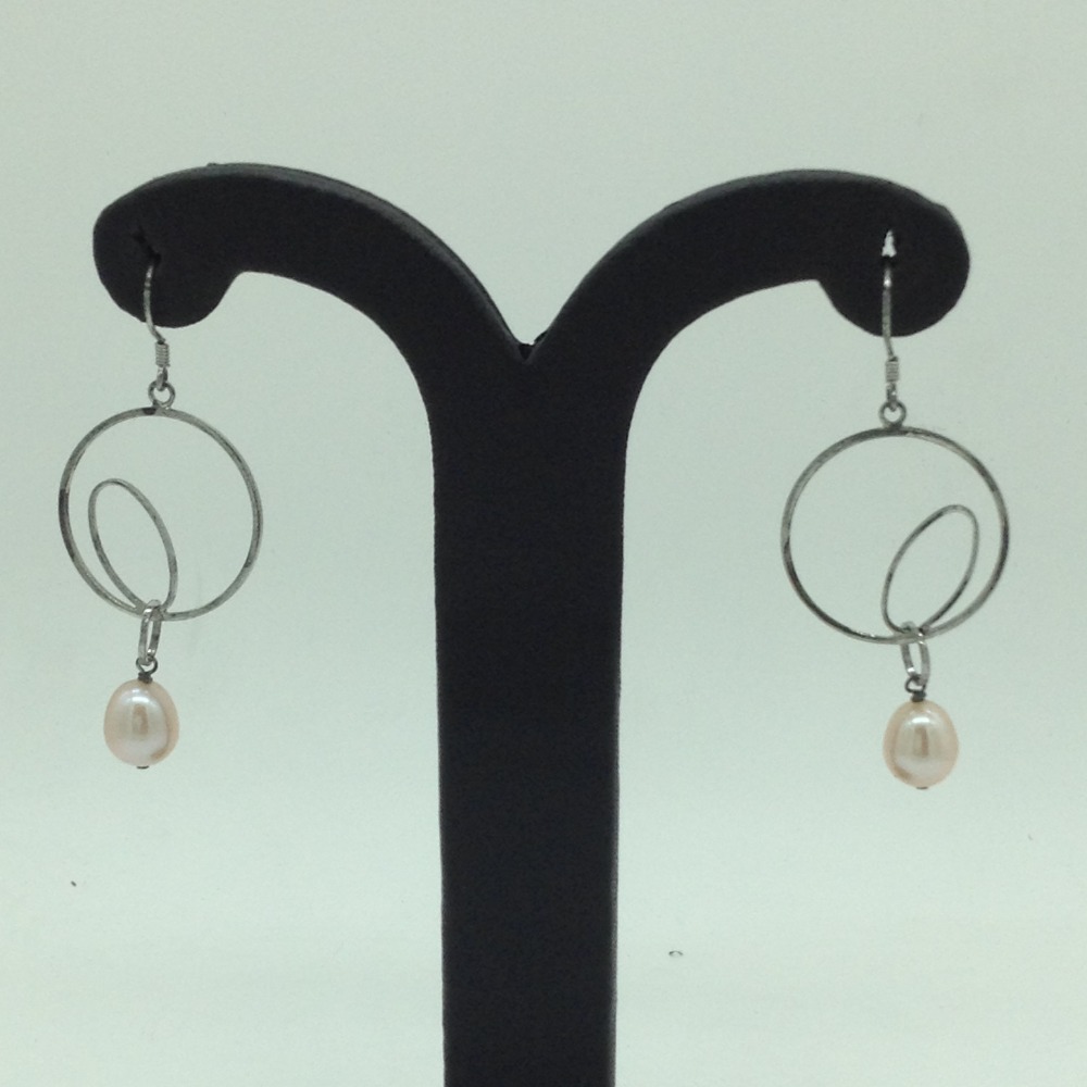 Pearl Silver Ear Hangings JER0127