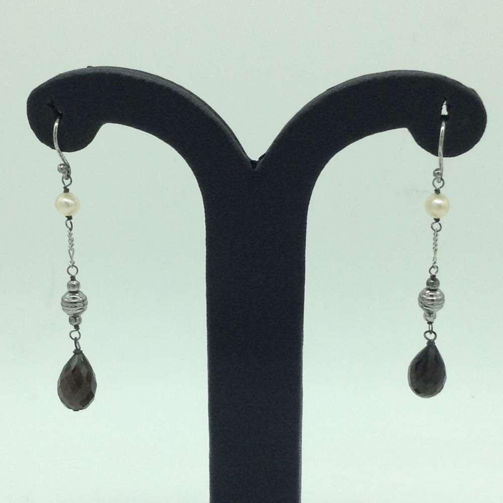 Pearl Silver Ear Hangings JER0121