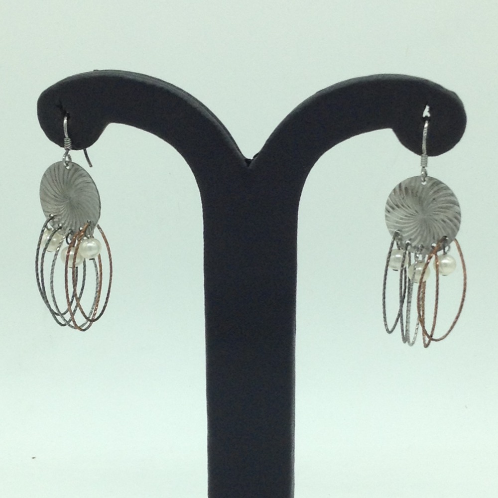 Pearl Silver Ear Hangings JER0110