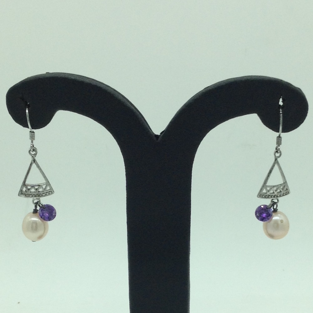 Pearl Silver Ear Hangings JER0103