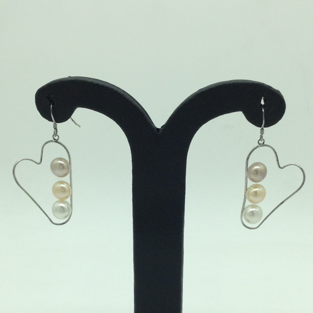 Pearl Silver Ear Hangings JER0090